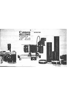 Canon FL Lenses manual. Camera Instructions.